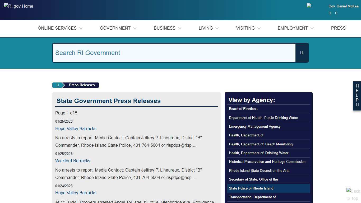 RI.gov: Rhode Island Government